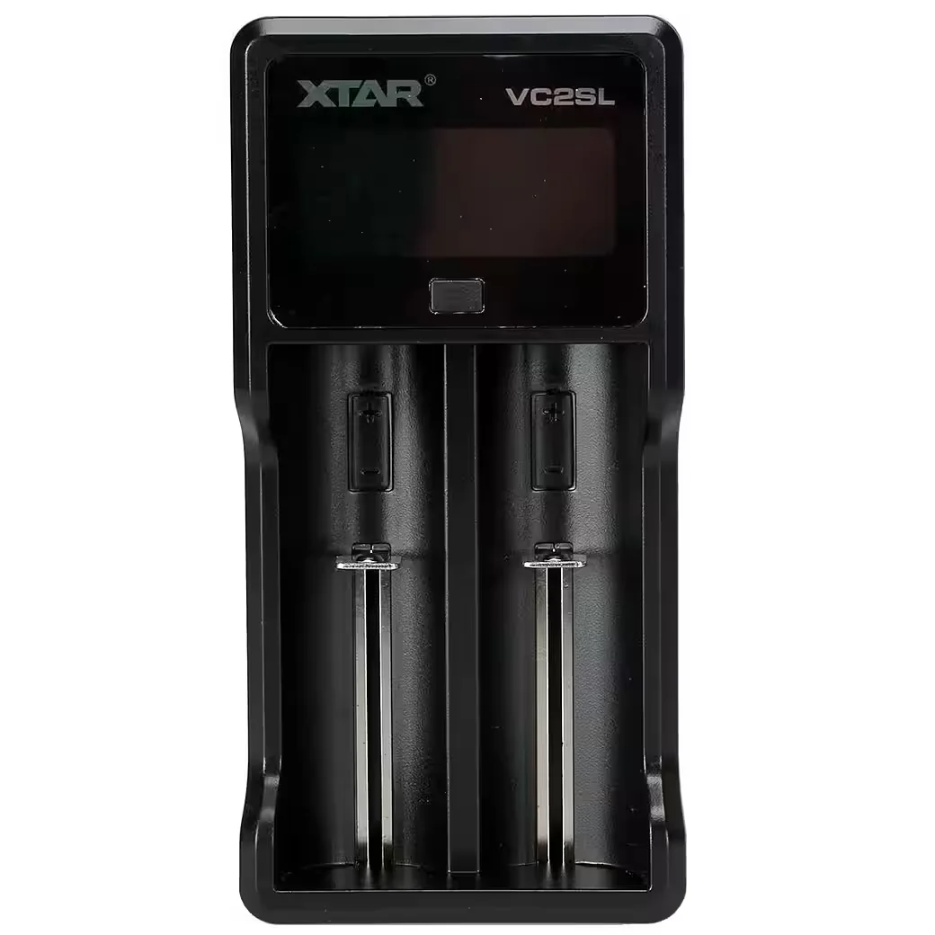 XTAR VC2SL QC3.0 USB 2-Schacht Ladegerät für Li-Ion und NiMH Akkus