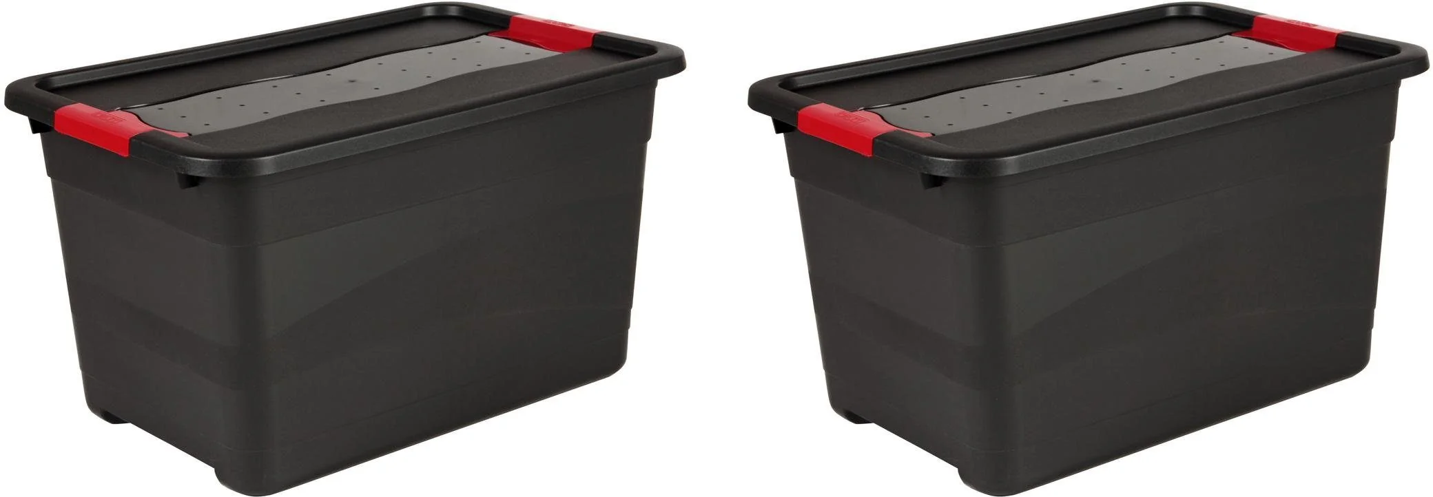 KEEEPER eckhart Transportbox Set 2x52 L, Schiebeverschluss, stabil