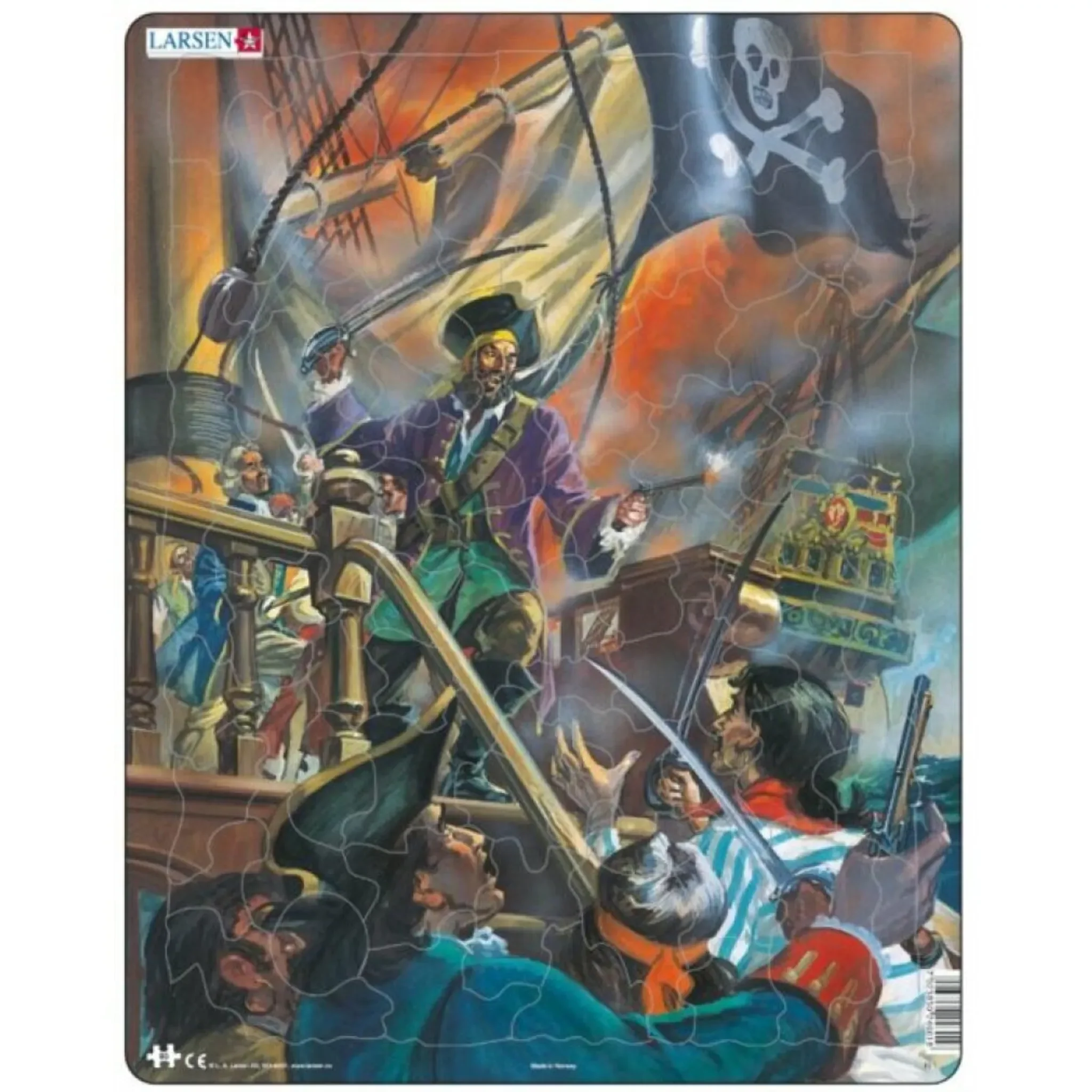 LARSEN Puzzle – Piraten, 85 Teile