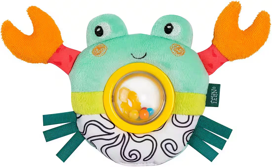 FEHN Drehballrassel Krabbe Baby Rassel
