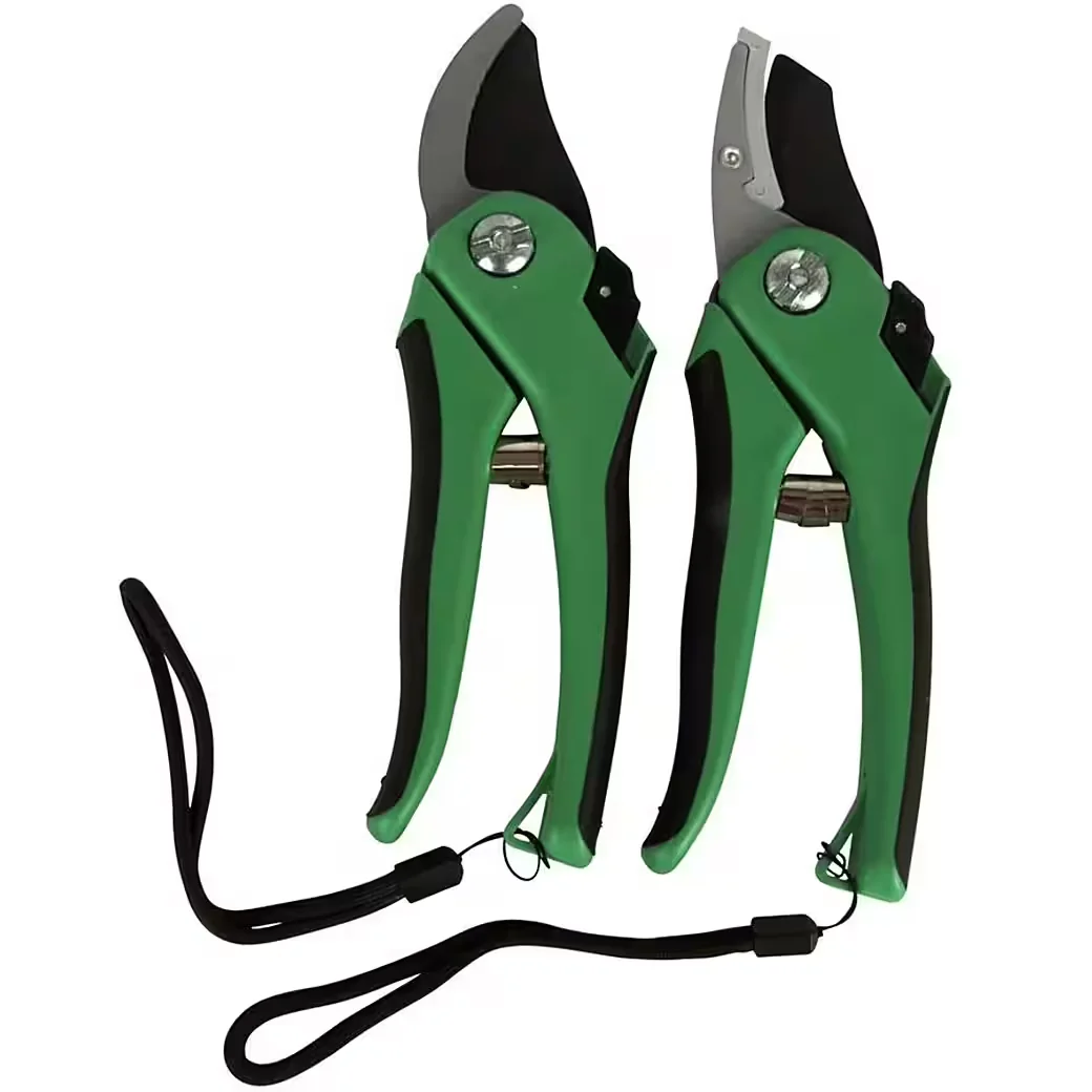 Buri Gartenscheren-Set Bypass und Amboss Grasschere Pflanzenschere