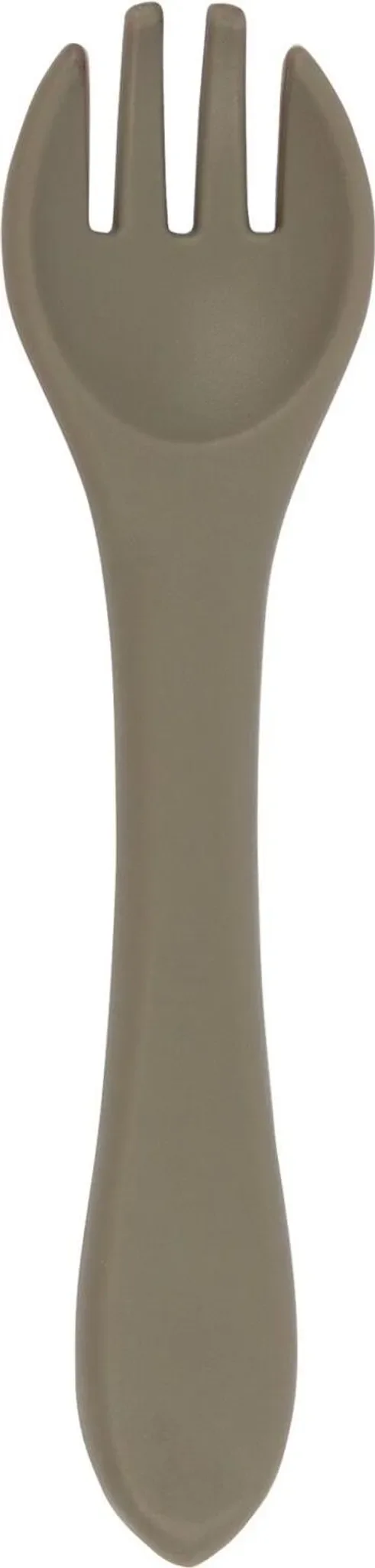 Baby-Entwöhnungsgabel aus Silikon – Silberner Salbei