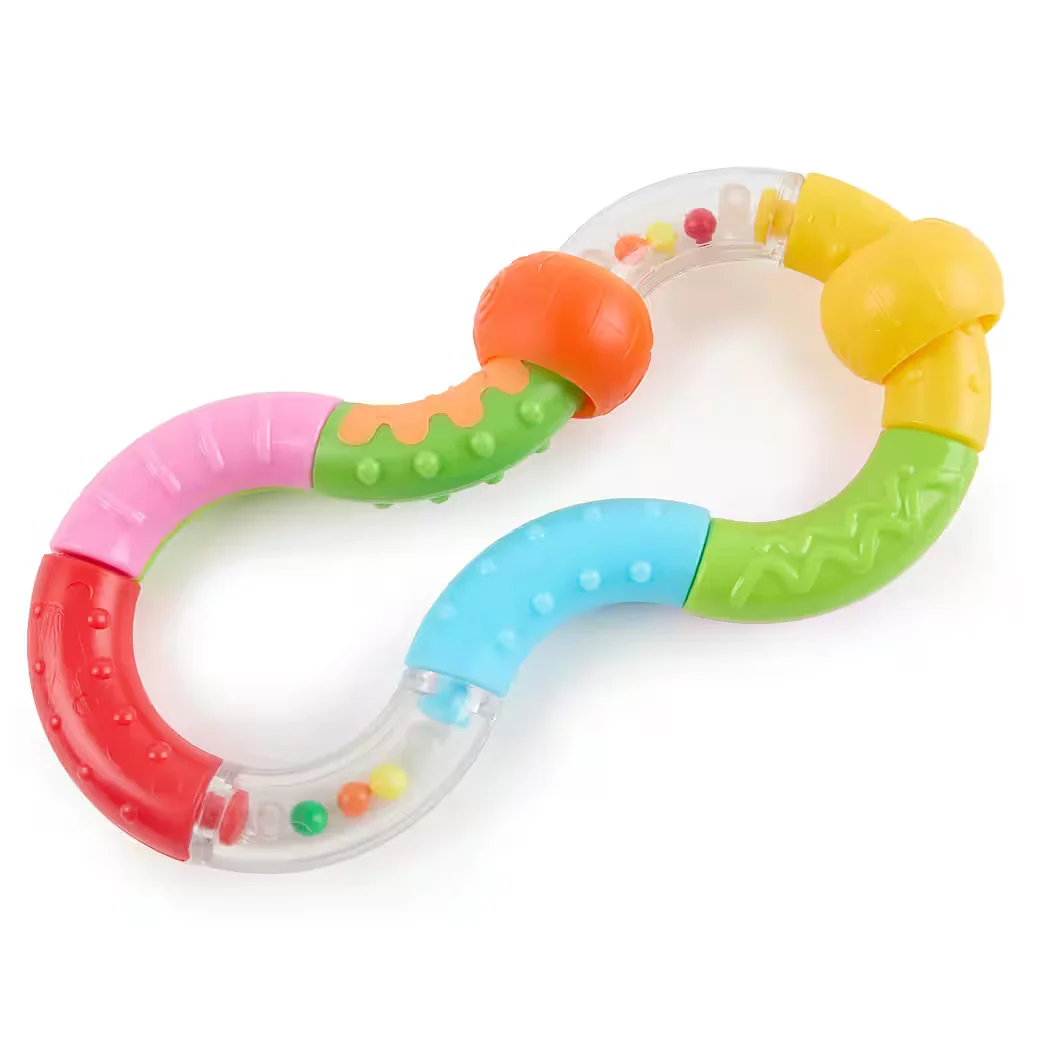 BIECO Ringrassel Greifspielzeug für Babys mit beweglichen Elementen