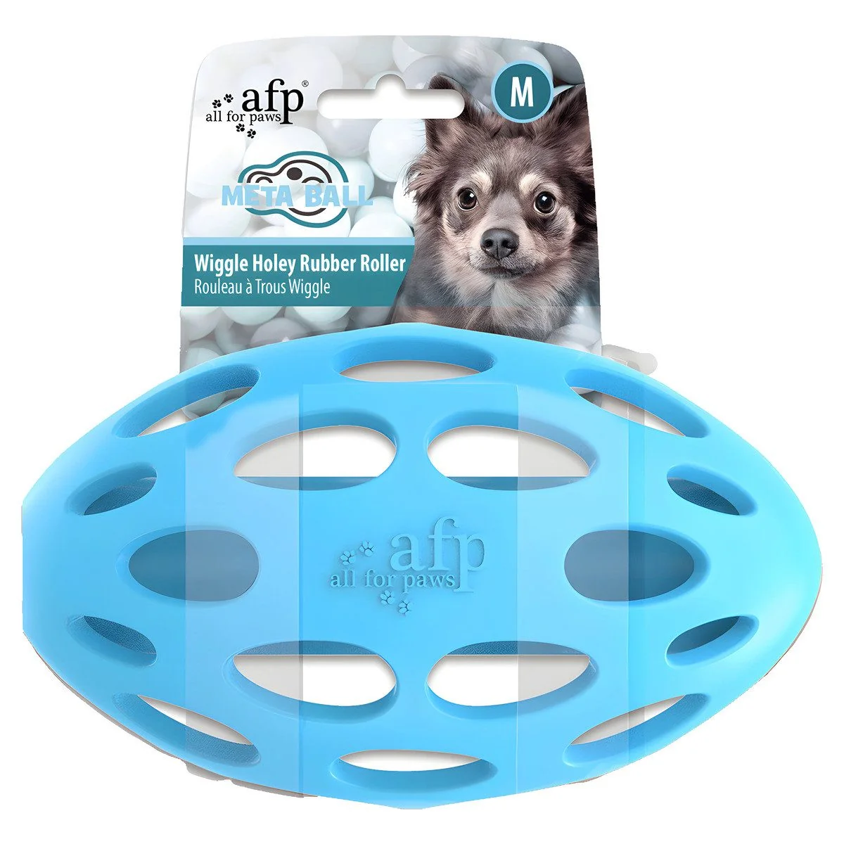 ALL FOR PAWS Hundespielzeug Meta Ball Wiggle Holey Roller Outdoor