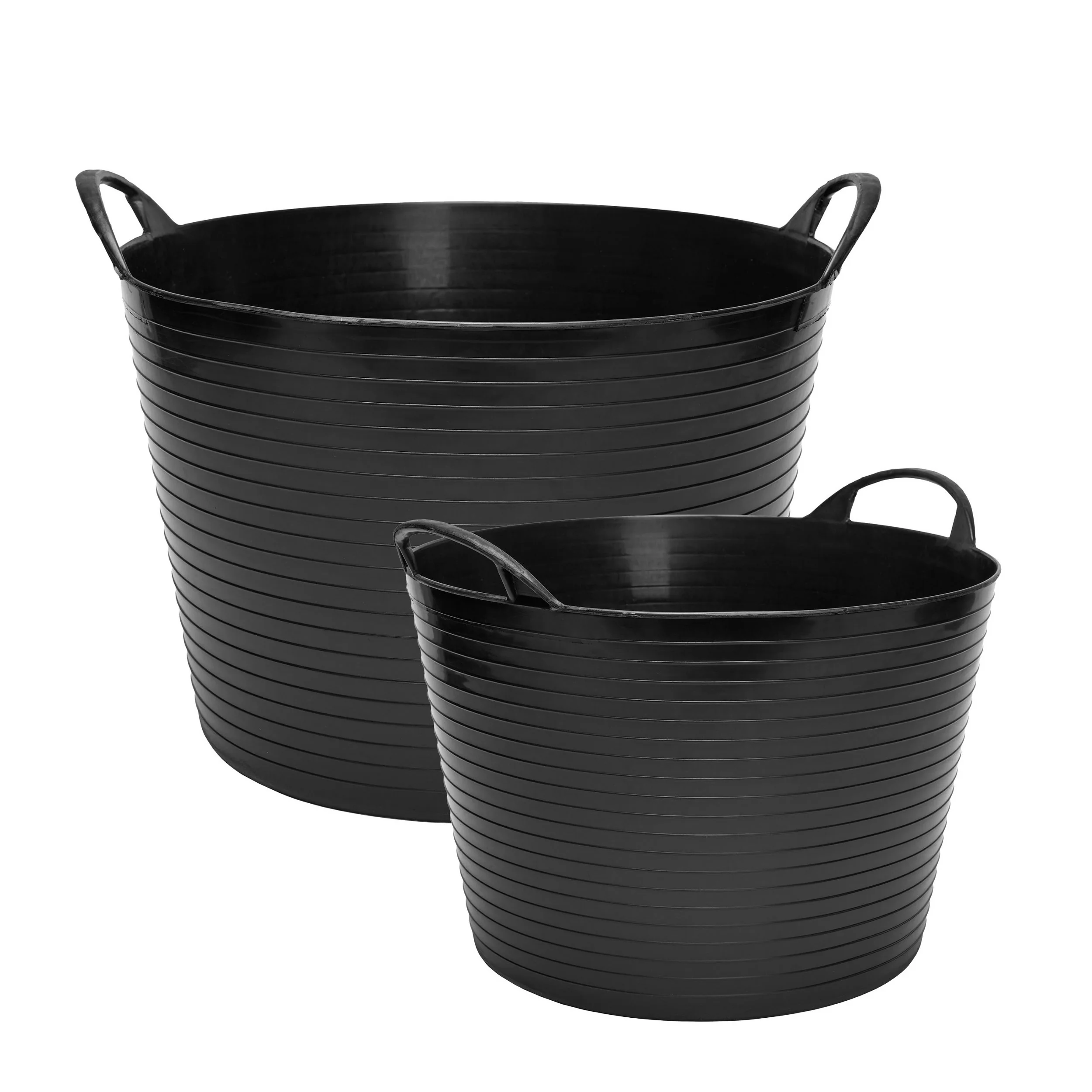 GARRONDA Allzweckkorb Wäschekorb 2er Set 26 und 42 L flexibel GD-0185