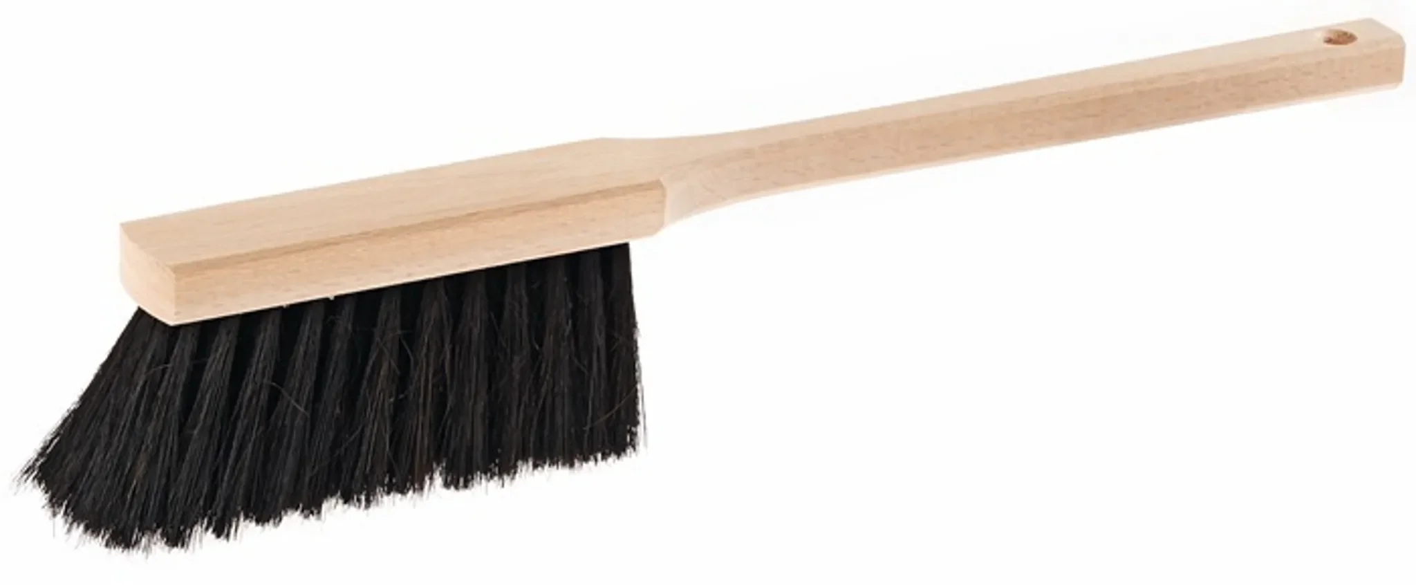 Handfeger aus Rosshaar mit Holzrücken – 45 cm