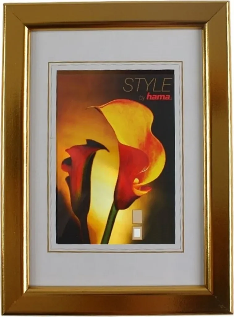 Hama Holz-Bilderrahmen Siegen Gold 10x15 cm