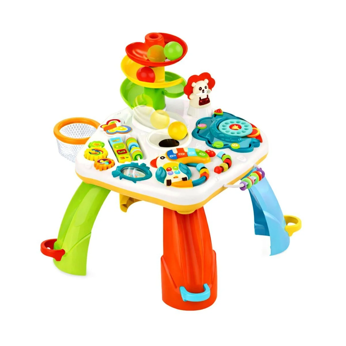 WISAM Interaktiver Lerntisch Baby mit Klavier und Ballrutsche