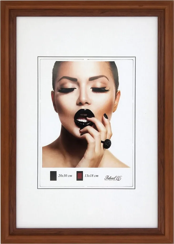 IDEAL TREND Artus Kunststoff Bilderrahmen 20x30 Braun Wanddeko