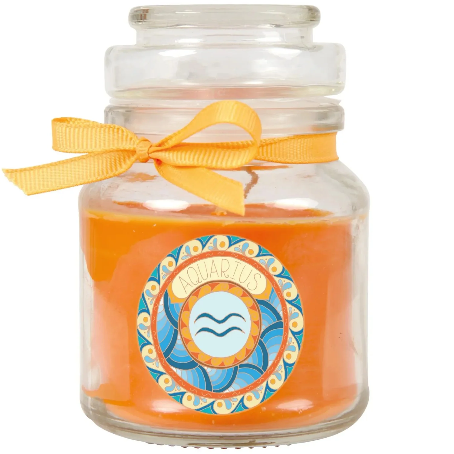HS Candle Duftkerze im Glas Honigmelone Sternzeichen Wassermann 30h