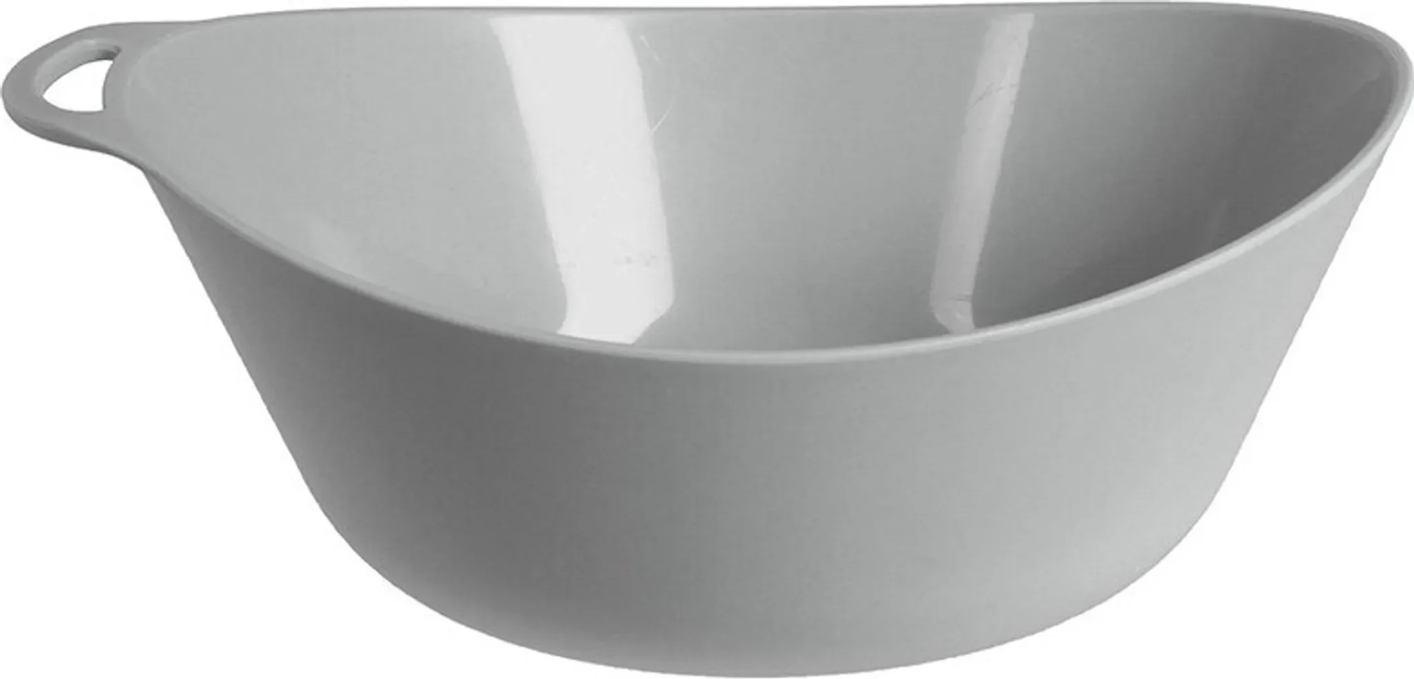 Camping-Schüssel Ellipse – leicht & robust, hellgrau