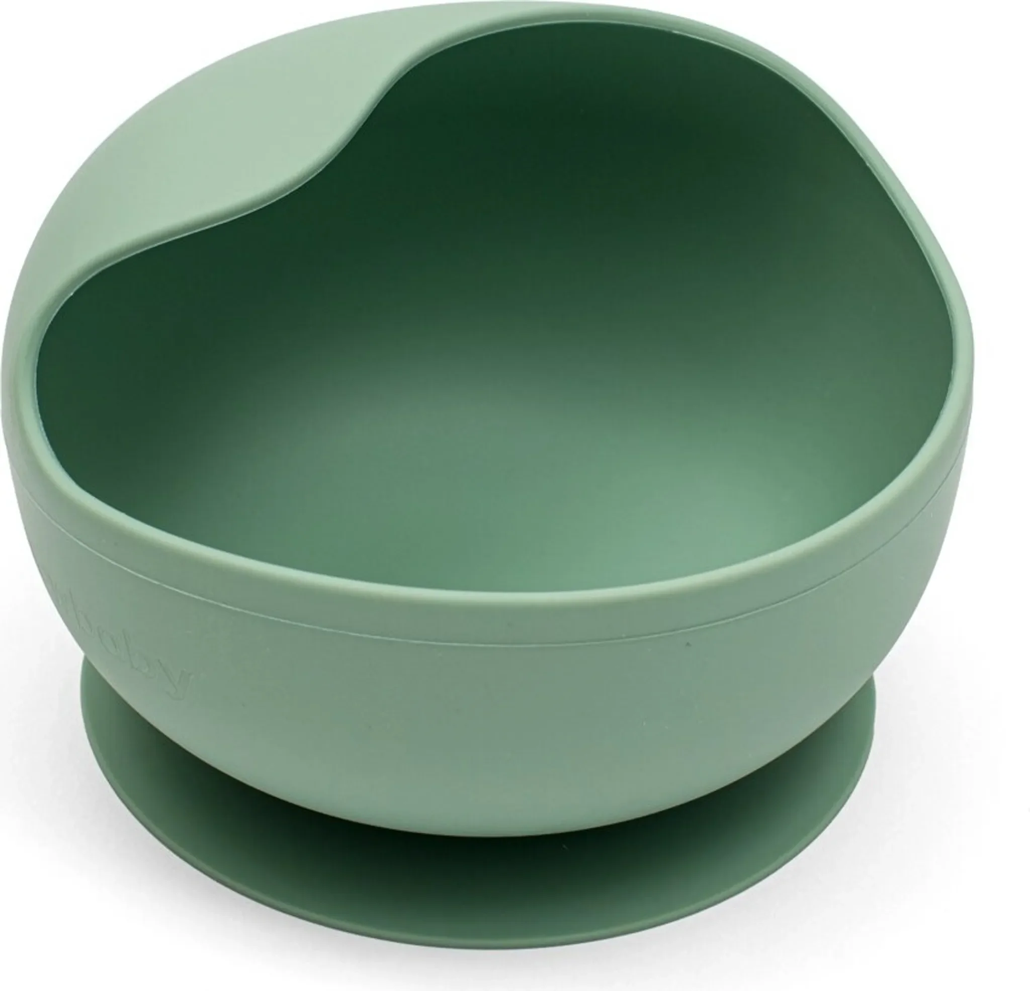 Baby-Silikonschale mit Saugnapf – Grün