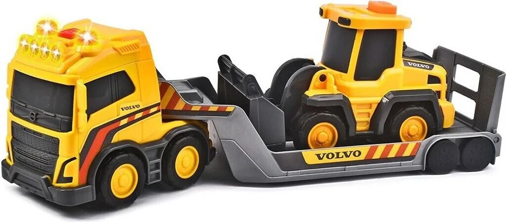 DICKIE TOYS Volvo Truck Team Set Spielzeugbaumaschine Licht und Sound