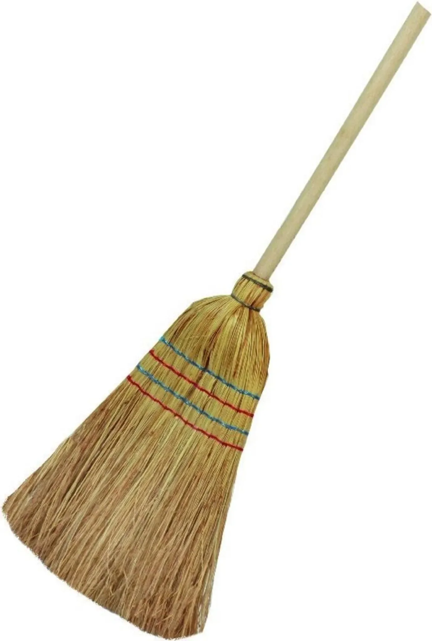 Reisstrohbesen mit Stiel – 4-Naht, 135 cm