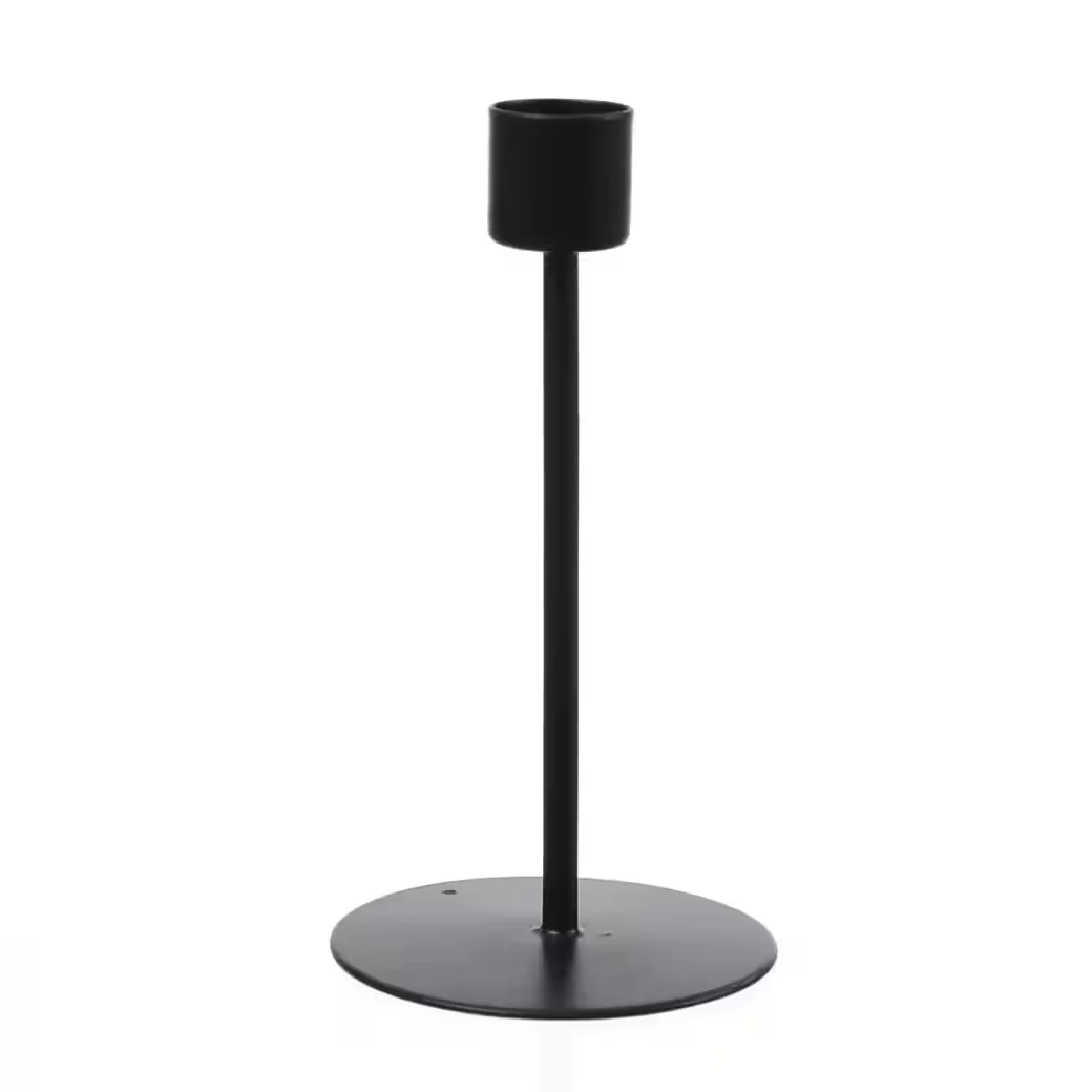 MARELIDA Kerzenhalter Kerzenständer für Stabkerzen 14 cm schwarz