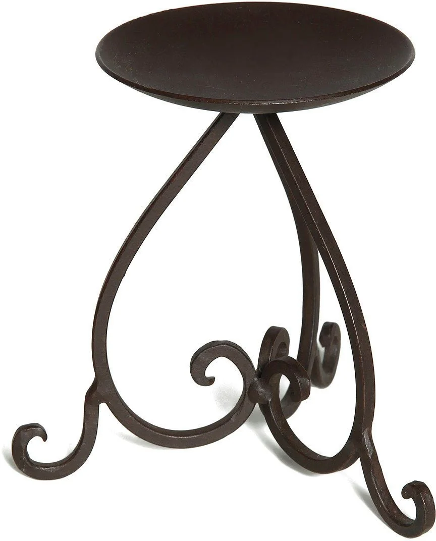 AMBIENTE HAUS Kerzenständer Kerzenhalter Eisen Höhe 14 cm