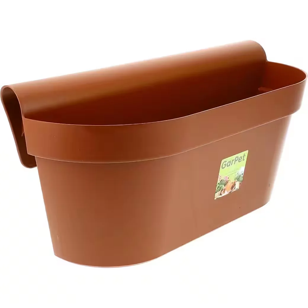 GARPET Blumenkasten Balkonkasten mit Wasserspeicher für Geländer