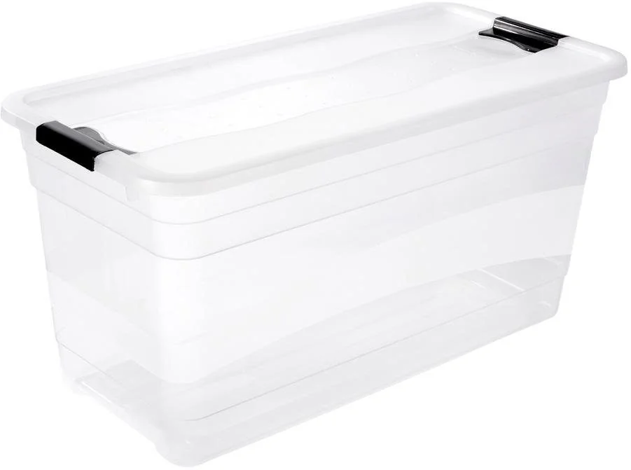 KEEEPER Cornelia Aufbewahrungsbox 83 L mit Deckel, Schiebeverschluss