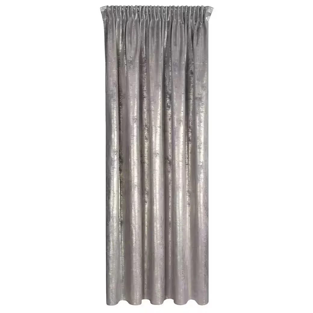 EUROFIRANY Vorhang Glamour Wohnzimmer mit Kräuselband Tunnelzug