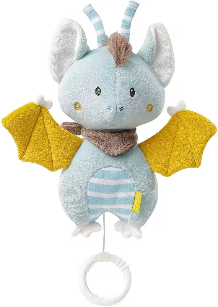 FEHN Spieluhr Little Castle Fledermaus Baby Plüsch
