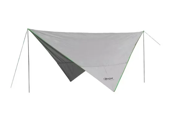 PORTAL OUTDOOR Sonnensegel Mesa grau-grün Camping Markise 350x350x220