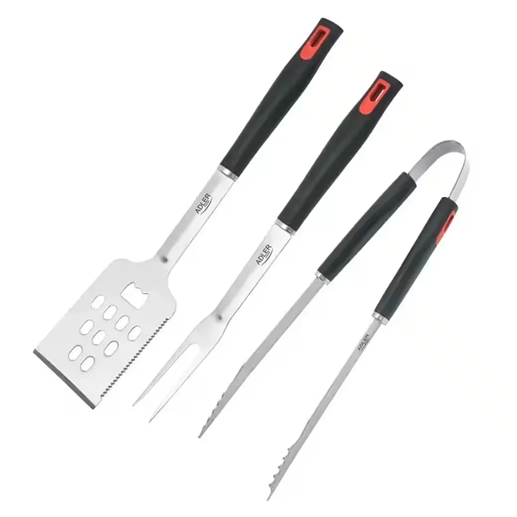 ADLER Grillbesteck-Set AD 6727 aus Edelstahl mit Transporttasche