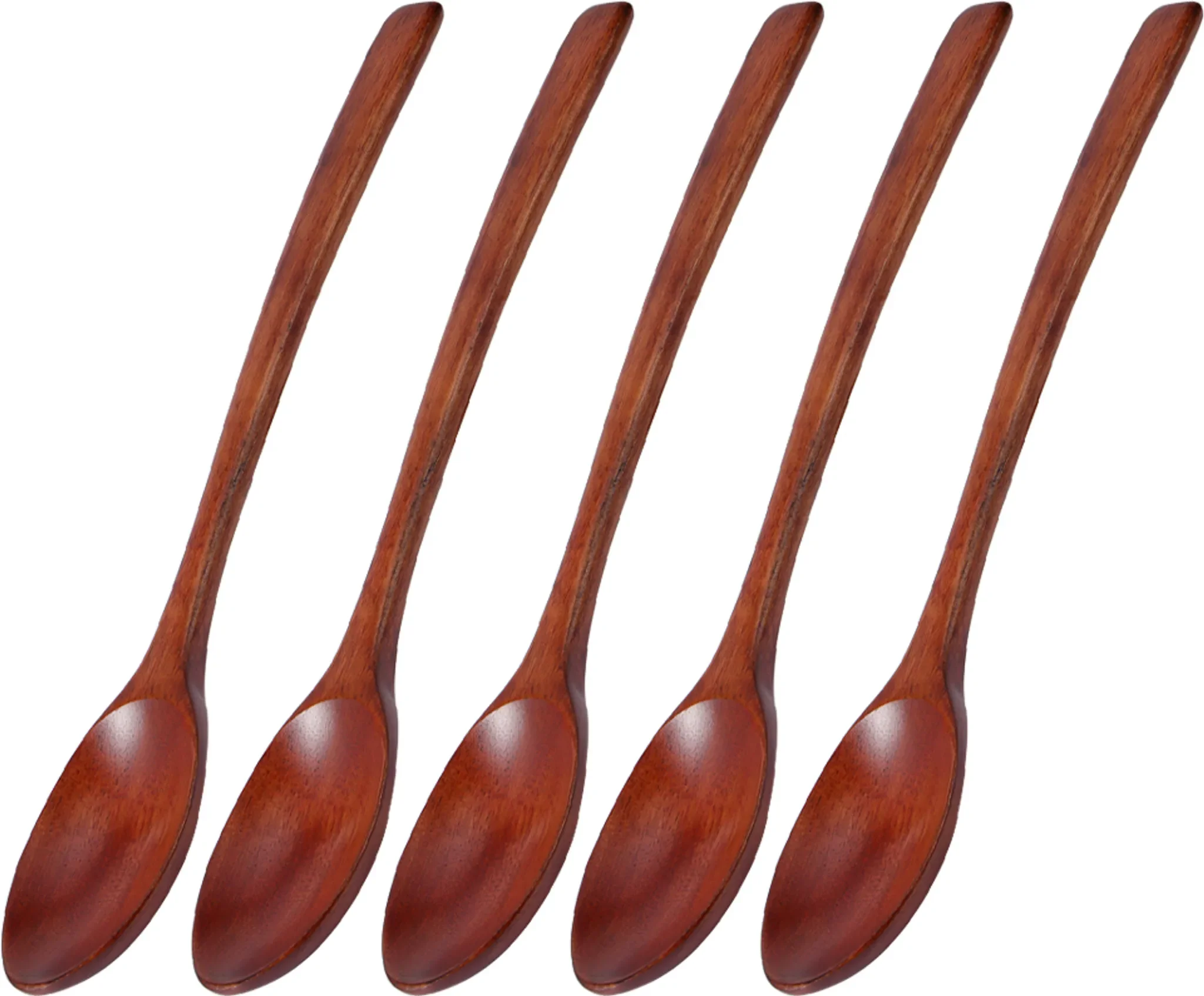 Holzlöffel-Set – 5-teilig, mit langem Griff