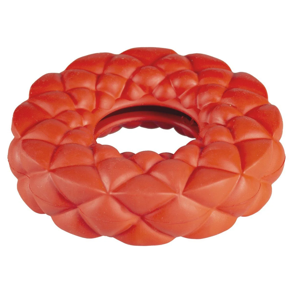 DUVO+ Hundespielzeug Leckerli-Spender Ring aus Gummi orange Outdoor