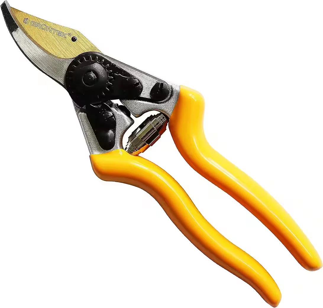 GRÜNTEK Gartenschere Bypass Rosenschere Rebschere geschmiedet 200 mm