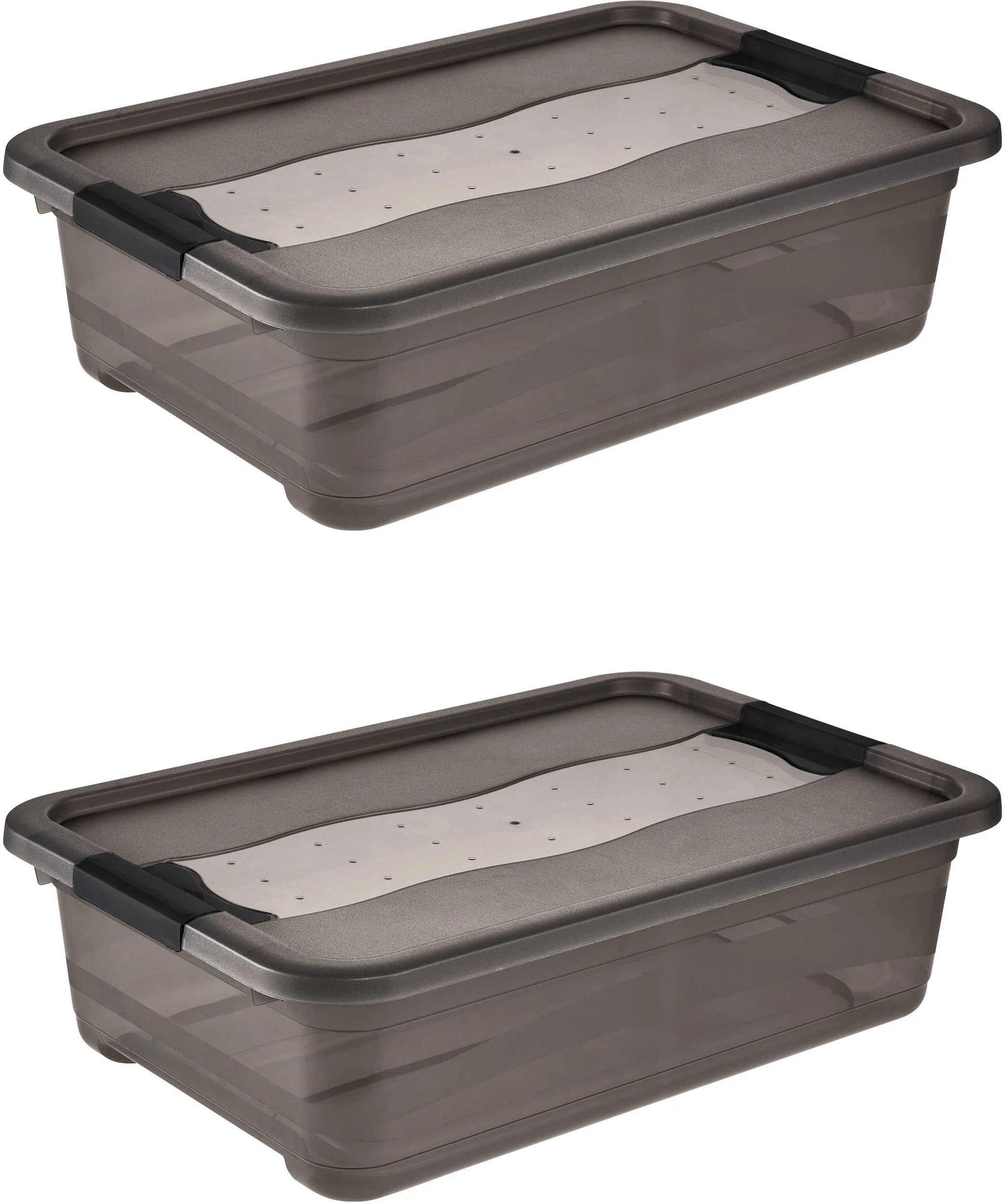 KEEEPER Cornelia Aufbewahrungsbox 2er Set 28 L 59x39x19,5 cm