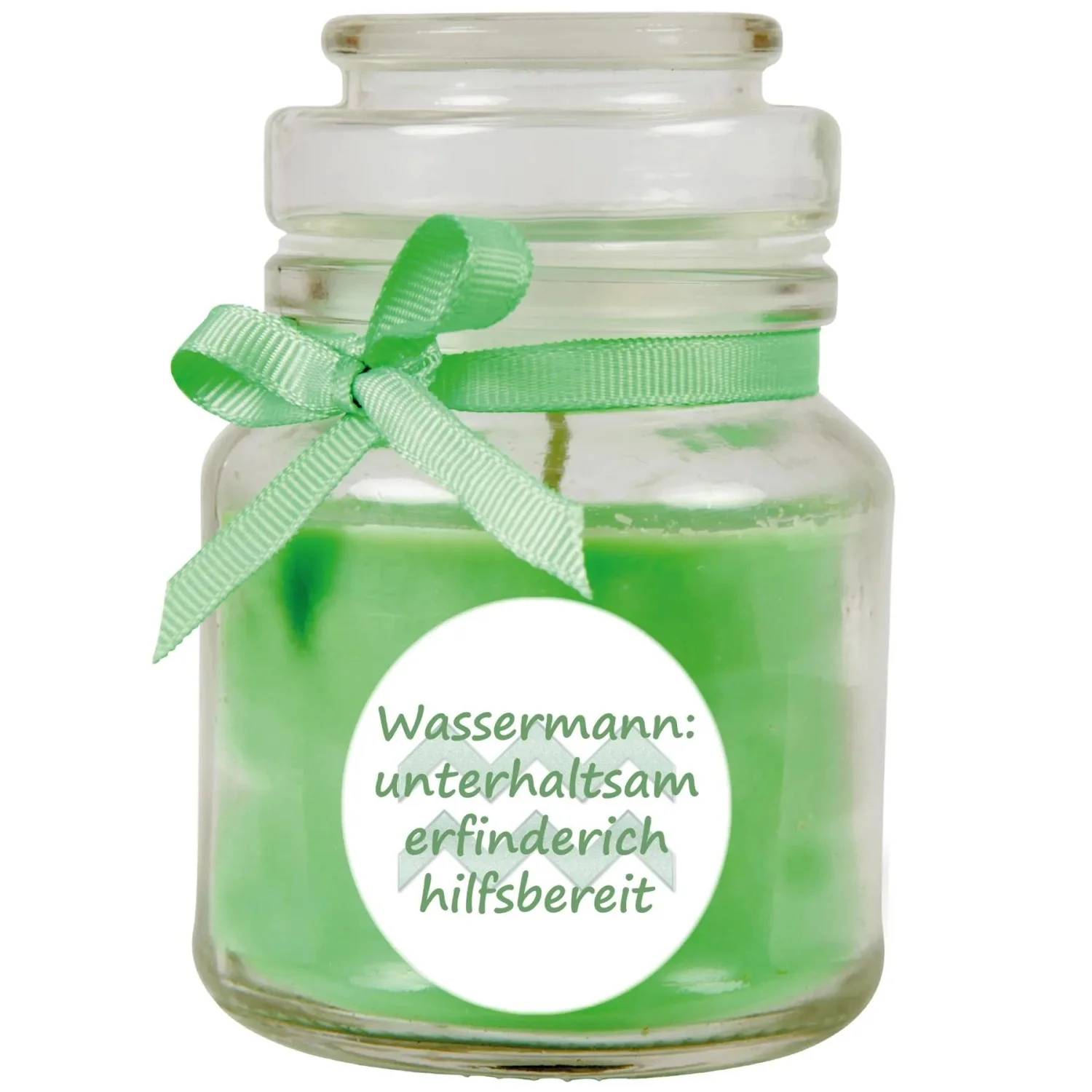 HS Candle Glasduftkerze Coconut Limes Sternzeichen Wassermann 30 Std.