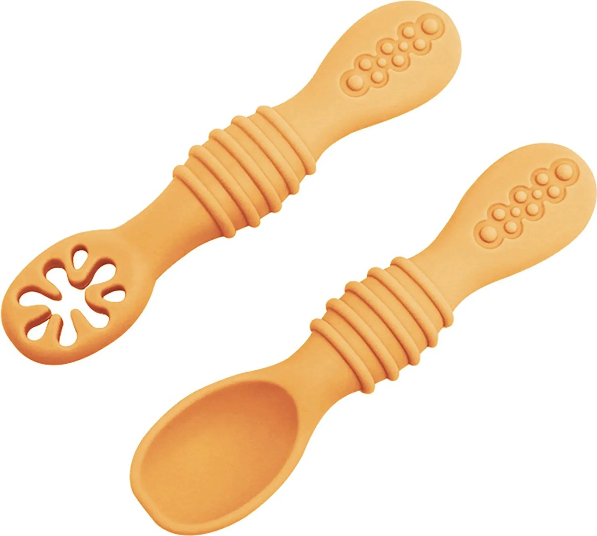 Baby-Fütterungslöffel aus Silikon – 2er-Set, Doppelkopf