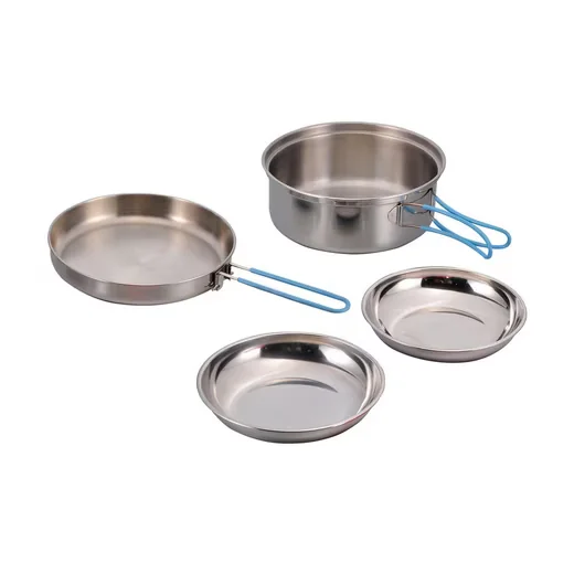 ORIGIN OUTDOORS Edelstahl Kochset Companion 4 teilig Camping Topfset