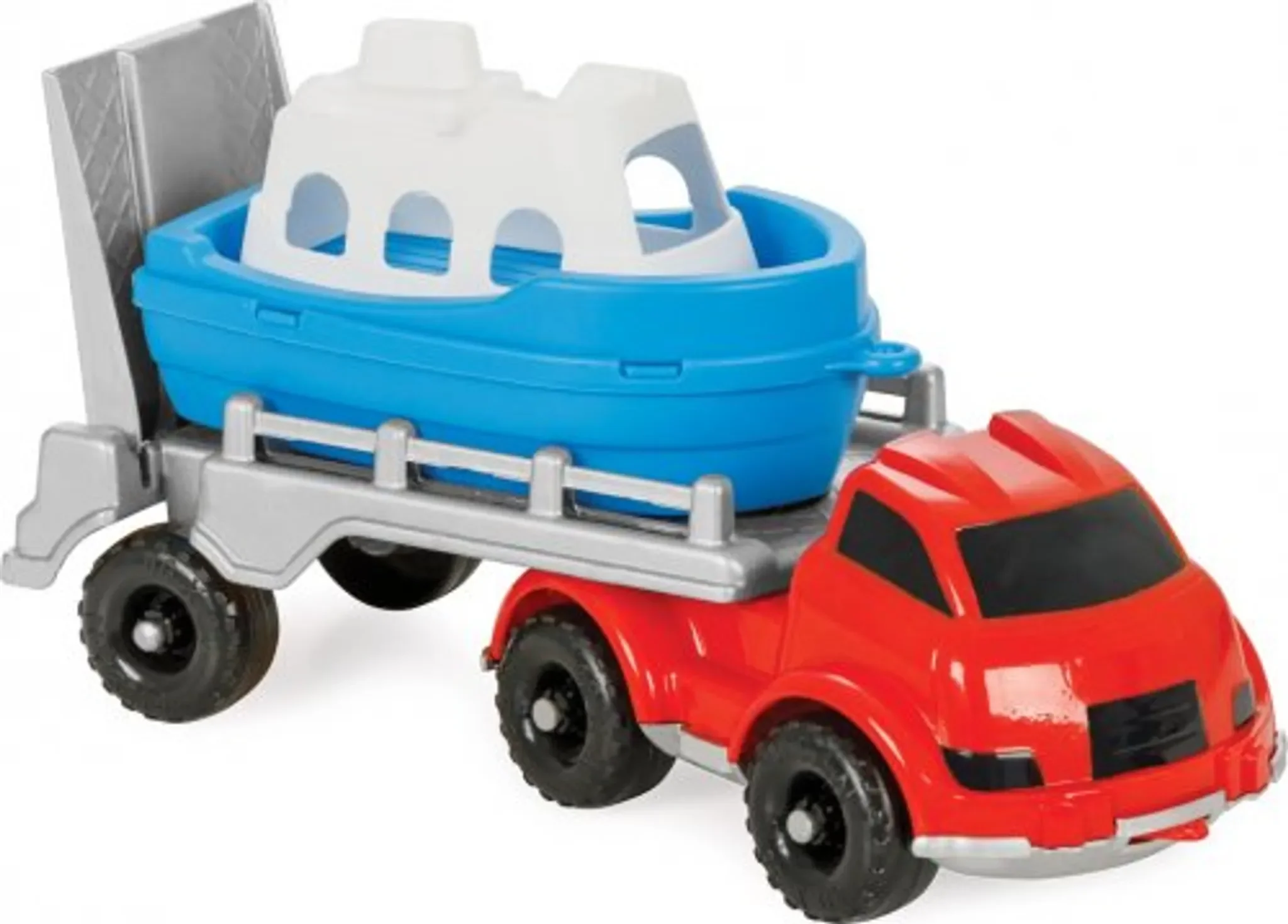 Pilsan LKW mit Schiff – Kinderspielzeug ab 2 Jahren
