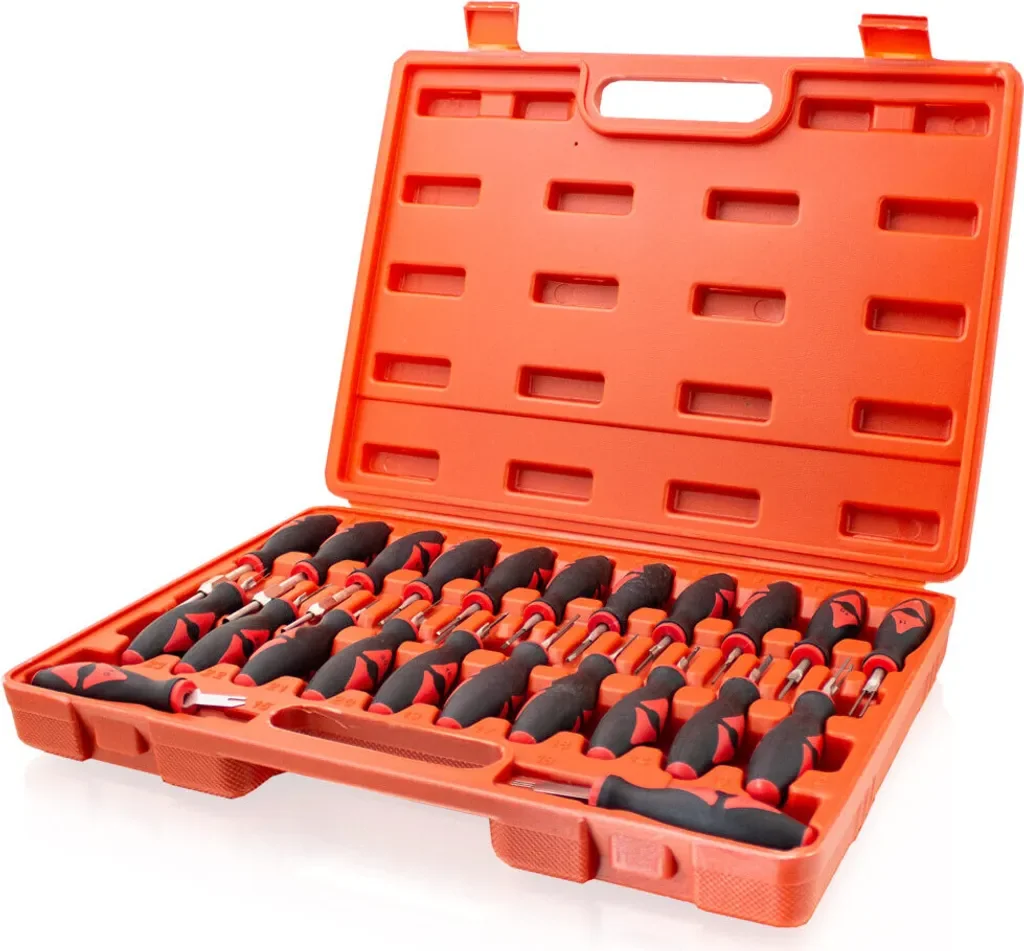 Bituxx Entriegelungs und Auspinwerkzeug 23 tlg Kfz Stecker ISO