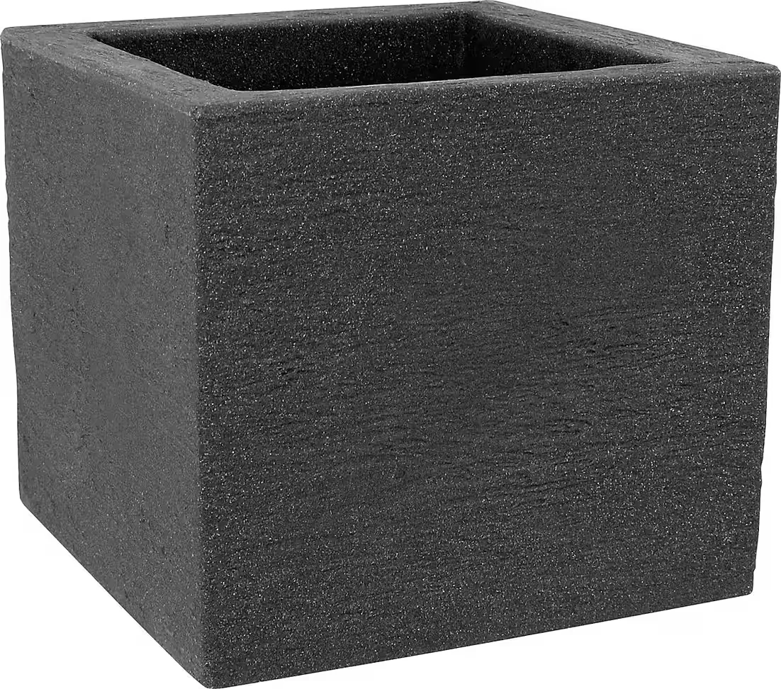 GELI Pflanzkübel Kubus 30 x 30 x 26 cm anthrazit Pflanztopf